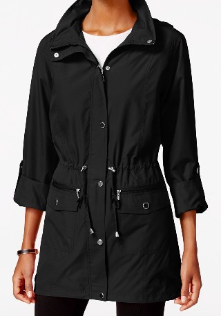 style & co hooded anorak jacket
